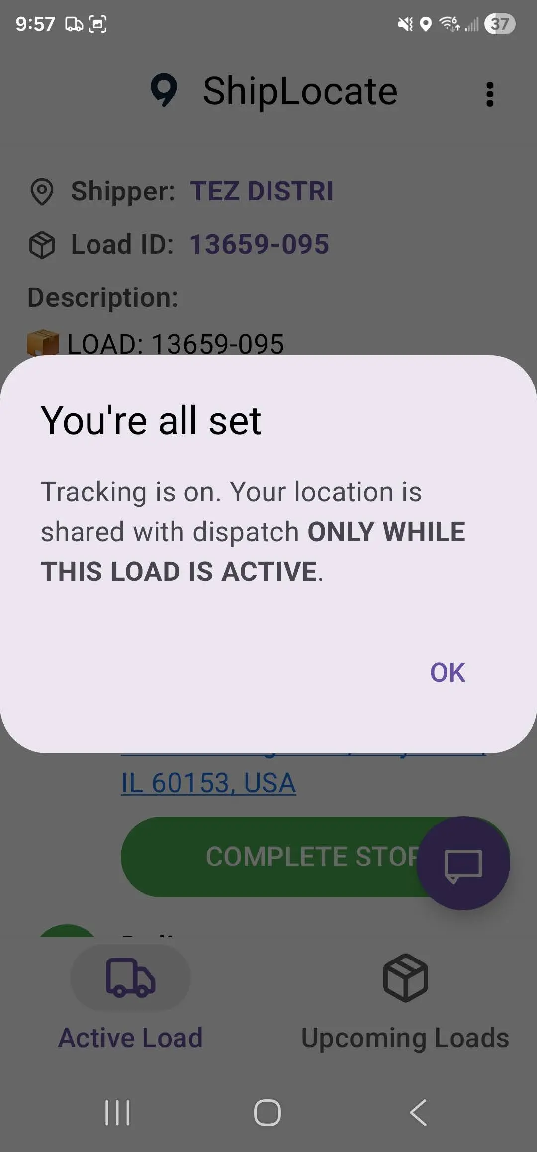 Android you're all set screen